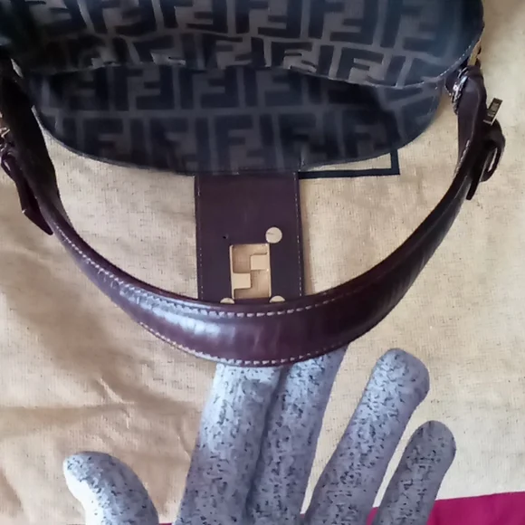 AUTHENTIC Vintage FENDI Zucca Handbag - Picture 9 of 16